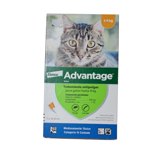 Antipulgas Gato Advantage Hasta 4kg