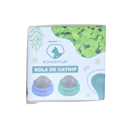 Bola de Hierba Gatera Giratoria Para Gatos