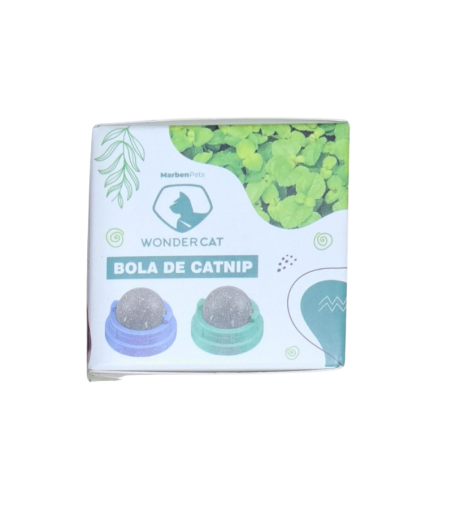 Bola de Hierba Gatera Giratoria Para Gatos