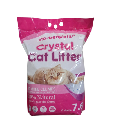 Arena Para Gatos Silica Crystal Cat 7.6 Lts