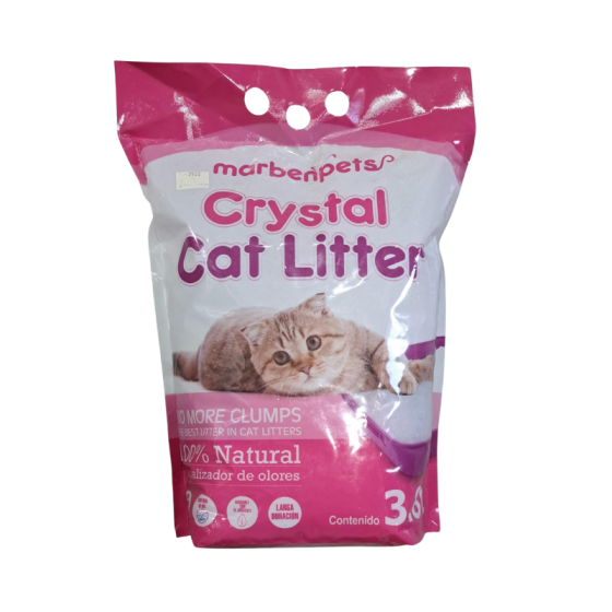 Arena Para Gato Crystal Cat Silica 3.8 Lts