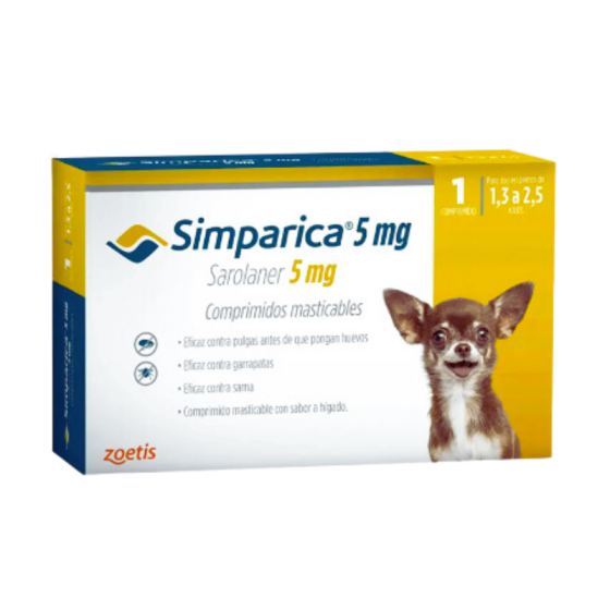 Simparica 1,3 a 2,5 kg