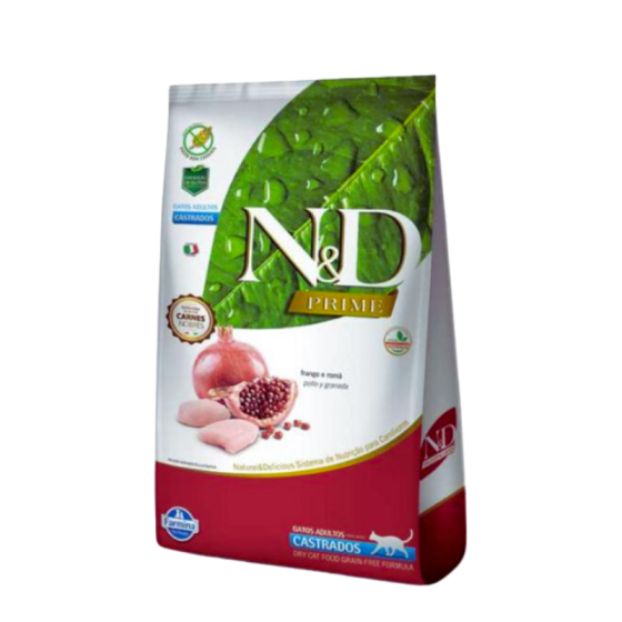 Alimento N&D Prime Para Gato Castrado de Pollo 1.5kg