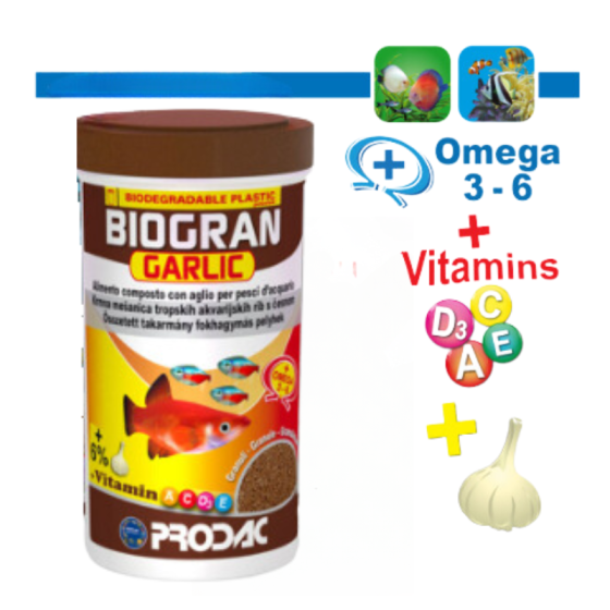 Alimento Para Peces Biogran Garlic 100ml