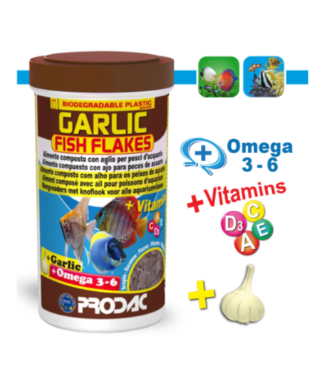 Alimento Para Peces Garlic Flakes Prodac 250ml