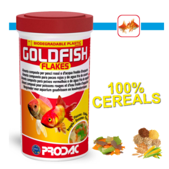 Alimento Para Peces Goldfish Flakes Prodac 1200 ml