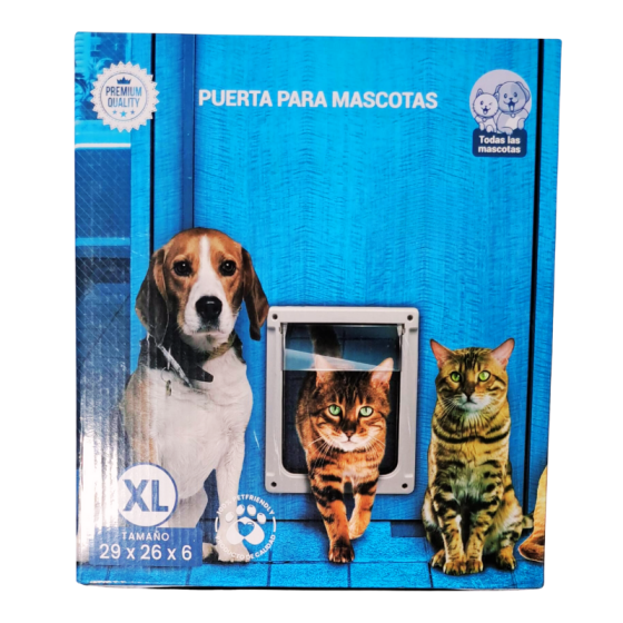 Puerta Abatible XL Para Perro y Gato 29*26*6