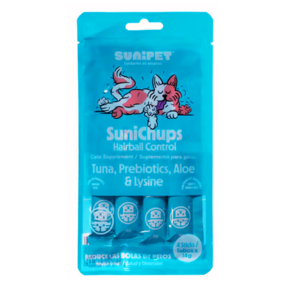 SuniChups Hairball Control Reduce Bolas De Pelo 14gr