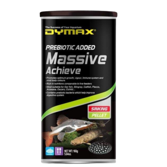 Alimento Para Peces Carnívoros Massive Achieve 160gr DYMAX