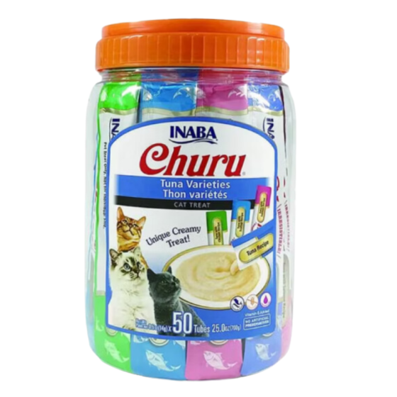 Alimento Humedo Gato Churu Cat Variedad en Sabores 50uni. 750gr