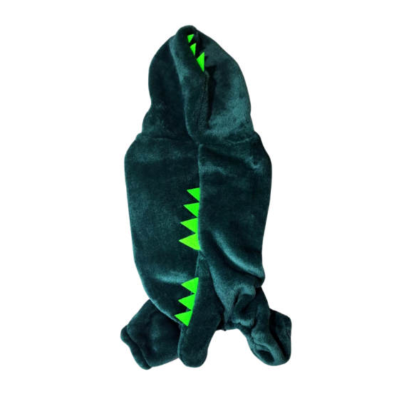 Ropa de Invierno Tipo Pijama Dinosaurio Para Perro M