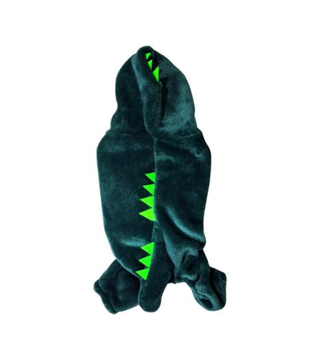 Ropa de Invierno Tipo Pijama Dinosaurio Para Perro M