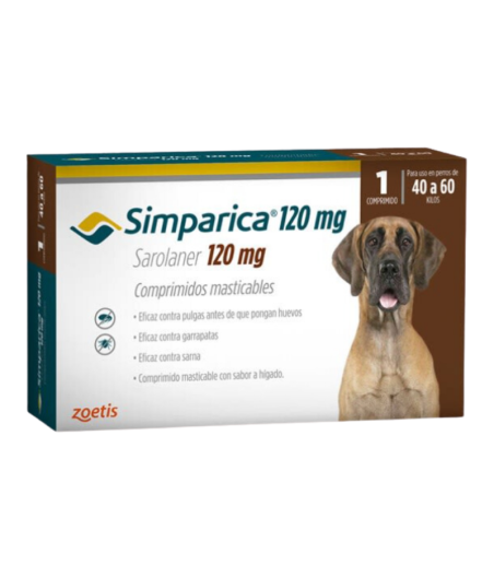 SIMPARICA 120MG X 1 COMP. (40KG A 60 KG)