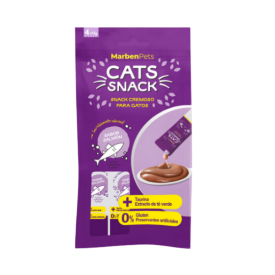 Alimento Cremoso Cats Snack Salmón