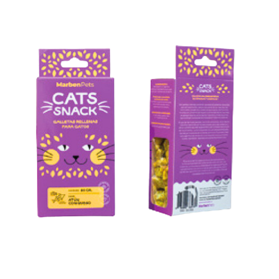 Alimento Cats Snack Atún Con Queso 80gr.