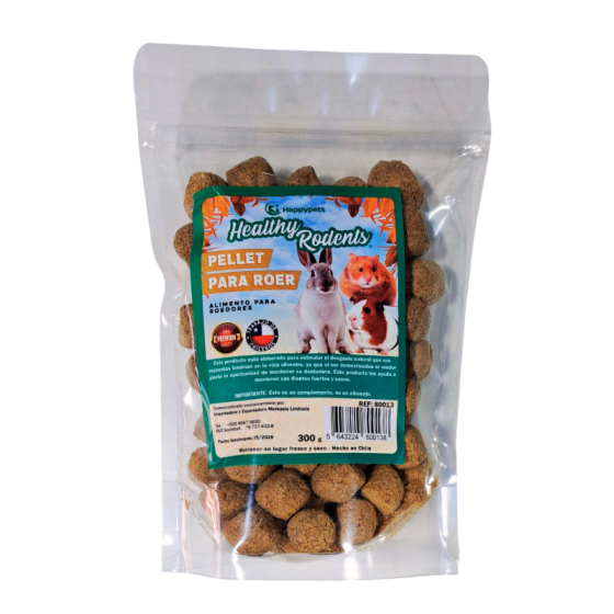 Pellet Para Roedores 300gr Happy Pets