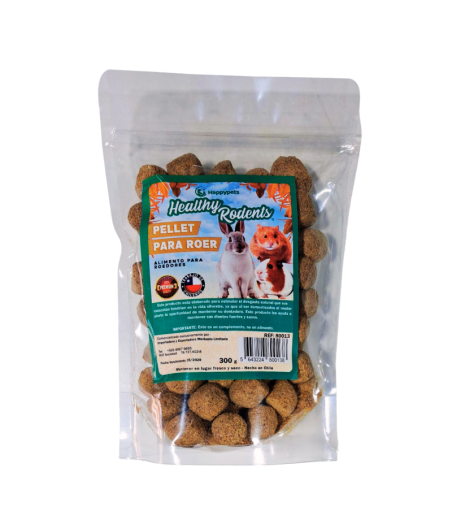 Pellet Para Roedores 300gr Happy Pets