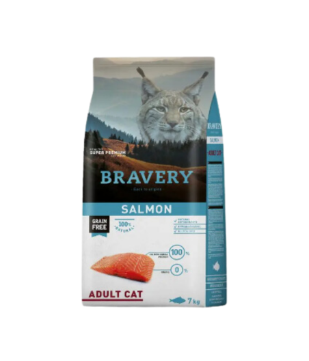 Alimento Para Gato Bravery Salmon Adulto 7kg